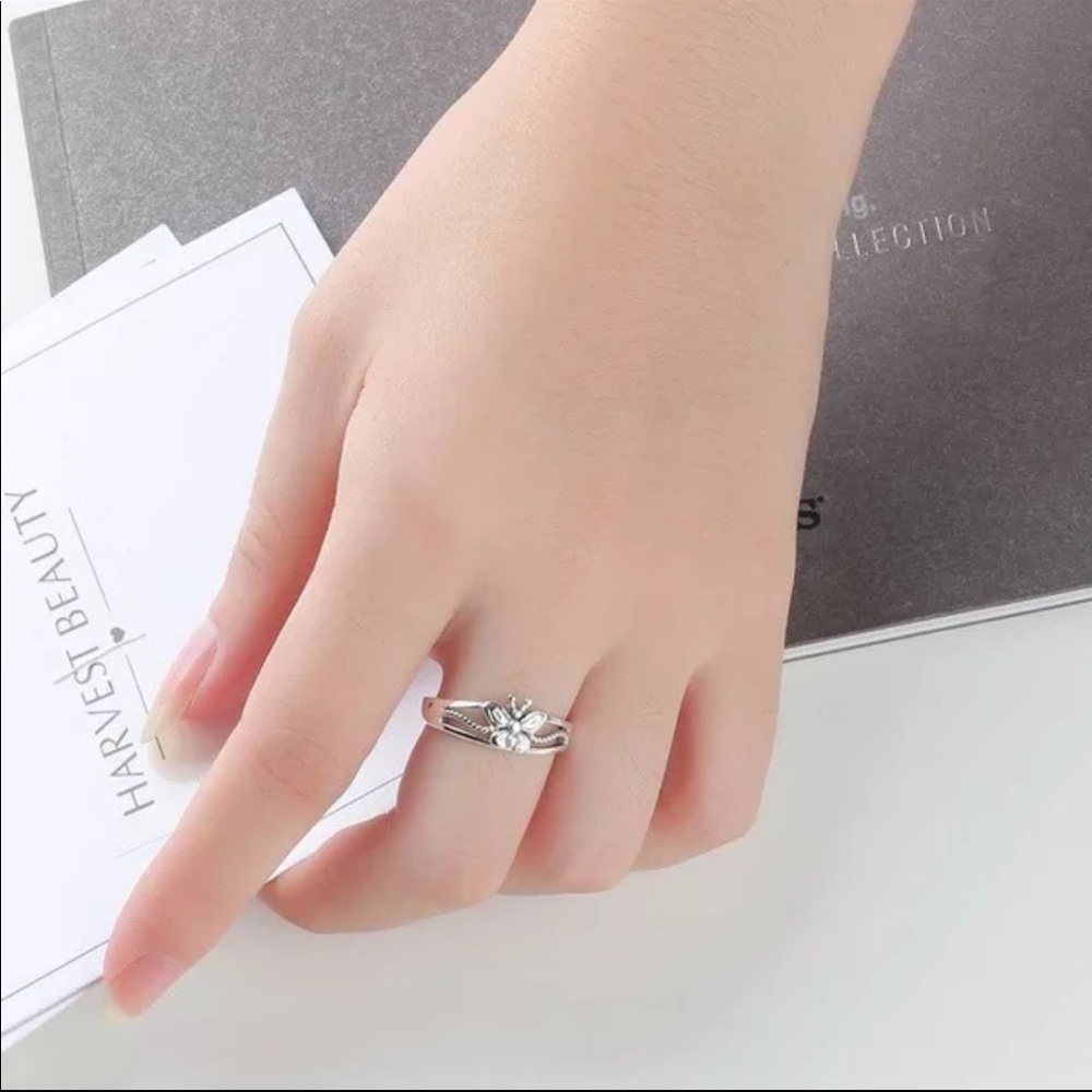 New 925 Silver Dainty Butterfly Women’s Ring - Picture 5 of 5